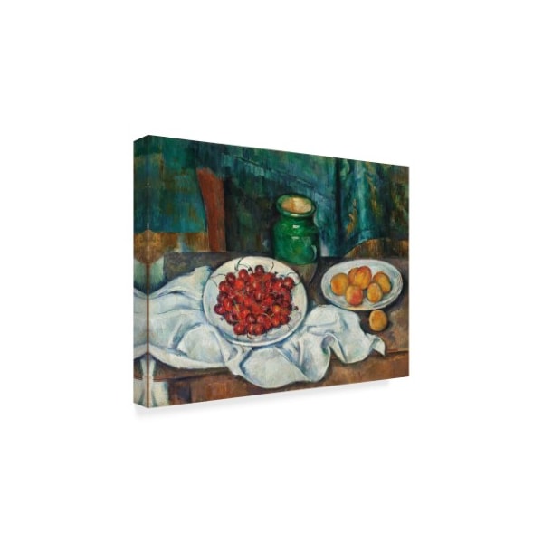 Paul Cezanne 'With Cherries And Peaches' Canvas Art,18x24